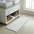 thumbnail image 1 of VCNY Home Scallop Aqua Cotton Bath Rug Runner, 24" x 60", 1 of 5