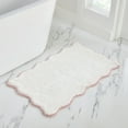 thumbnail image 1 of VCNY Home Scallop Blush Cotton Bath Rug, 21" x 34", 1 of 5