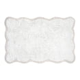 thumbnail image 1 of VCNY Home Scallop Solid Color White Cotton Bath Rug, 17' x 24", 1 of 5