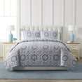 thumbnail image 1 of VCNY Home Sea Medallion Coastal 3-Piece Blue/Multicolor Medallion Quilt Set, Full/Queen, Adult, Unisex, 1 of 5