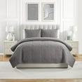 thumbnail image 1 of VCNY Home Seashell Coastal 3-Piece Grey Textured Seashell Quilt Set, Full/Queen, Adult, Unisex, 1 of 5