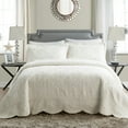 thumbnail image 1 of VCNY Home Westland 3-Piece Ivory Solid Tile Bedspread Set, Full, Adult, Unisex, 1 of 6