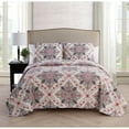 thumbnail image 1 of VCNY Home Wyndham 3-Piece Multicolor Medallion Quilt Set, King, Adult, Unisex, 1 of 2