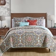 thumbnail image 1 of VCNY Home Yara 5-Piece Multicolor Medallion Reversible Quilt Set, Full/Queen, Adult, Unisex, 1 of 9