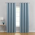 thumbnail image 1 of VCNY Home Zoe Blue Geometric Grommet Blackout Curtain Panel, 52" x 90", 1 of 5