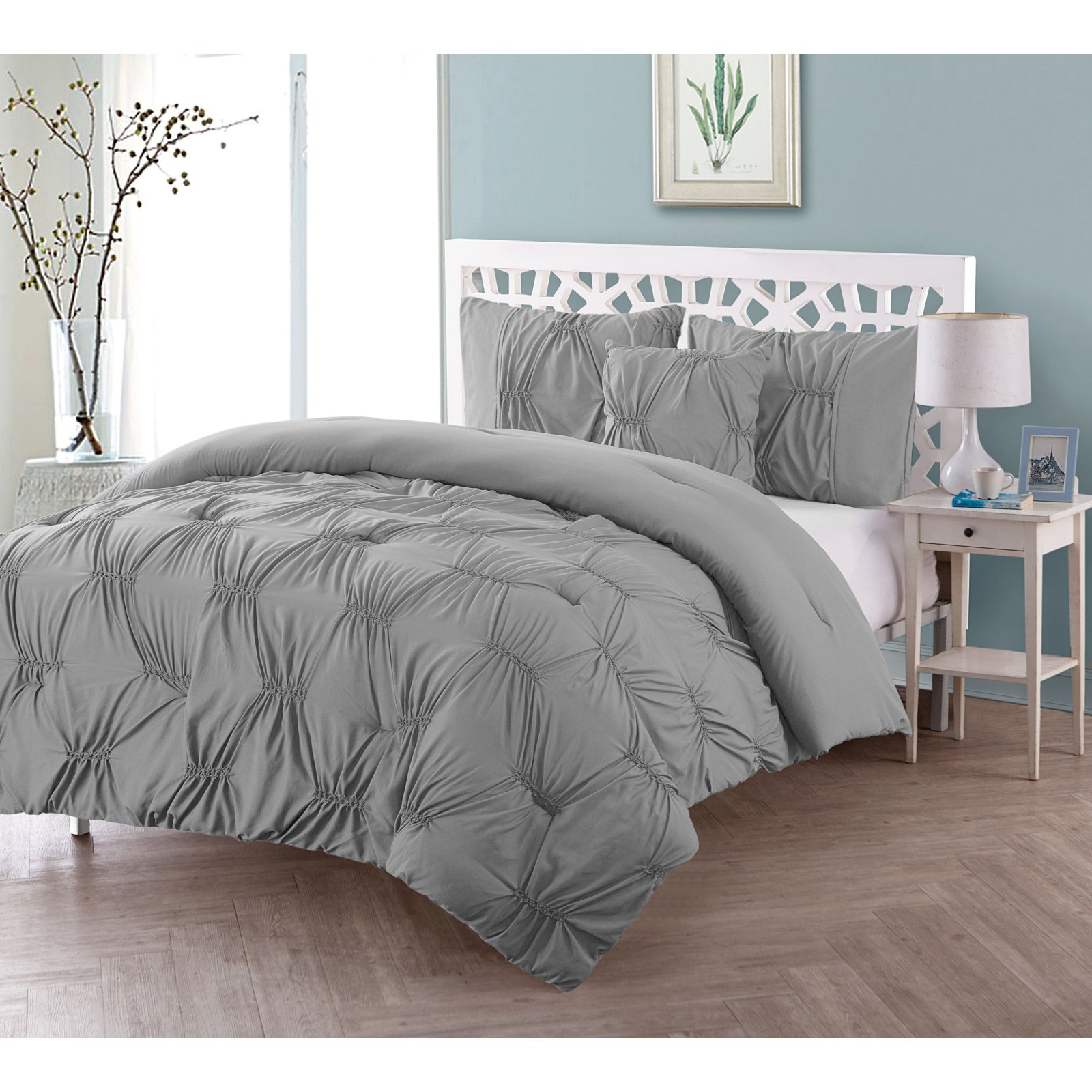 VCNY Monica Solid Textured Comforter Set, Multiple Colors Available