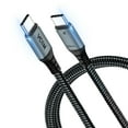 thumbnail image 1 of VCOM USB4 Cable 2m with 100W 20V/5A Charging, 20Gbps Data Transfer, 4K@60Hz Video Display Nylon Braided USB-C Cord Compatible with Thunderbolt 3, MacBook, iMac, Hub, Docking Station, SSD, Monitor, 1 of 7