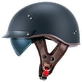thumbnail image 1 of VCOROS Motorcycle Half Helmet Sun Visor Quick Release Buckle DOT Approved for Men Women（Matte Black，XL）, 1 of 1
