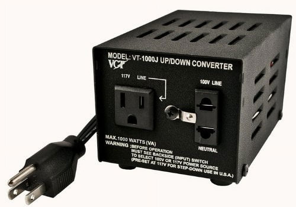 VCT VT-1000J - Japanese Step Up/Down Voltage Transformer Converts Japan 100 Volts To 120Volts OR Vice Versa -1000 Watt