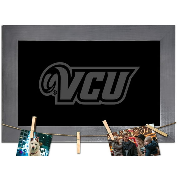 VCU Rams 11" x 19" Blank Chalkboard with Frame & Clothespins Sign