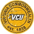 thumbnail image 1 of VCU Rams 23.5" Distressed Round Sign, 1 of 2