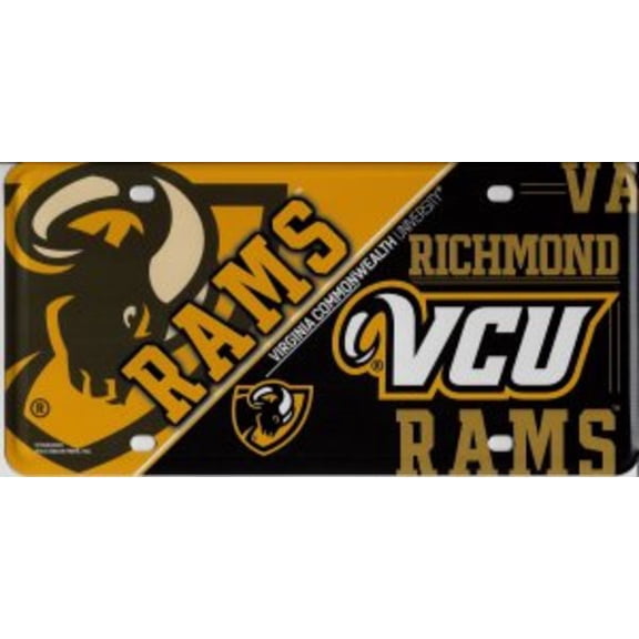 VCU Virginia Commonwealth Metal License Plate