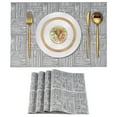 thumbnail image 1 of VCVCOO PVC Placemats Set of 4, Heat Resistant Non-Slip Vinyl Placemats for Dining Dinner Table, Washable Wipeable Woven Table Mats, 1 of 12