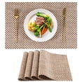 thumbnail image 1 of VCVCOO Placemats Set of 4 - Heat Resistant Place Mats, Washable Vinyl Table Mats for Kitchen Dining 12x18 inch, 1 of 12