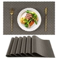 thumbnail image 1 of VCVCOO Placemats Set of 6, Vinyl Table Place Mats Stain Resistant Placemats Washable Wipeable Placemat for Kitchen Dining Table Indoor Outdoor, 1 of 12