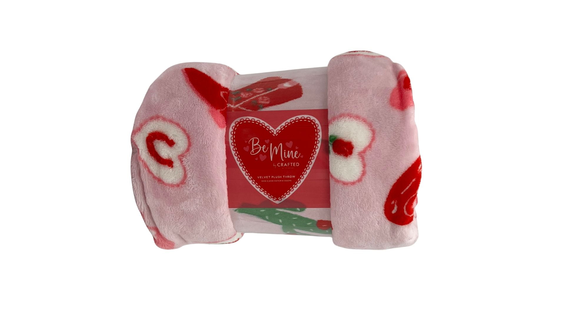 Crafted By Catherine Valentine's Day Plush Throw, Cowgirl Valentine, Standard Size, All Ages