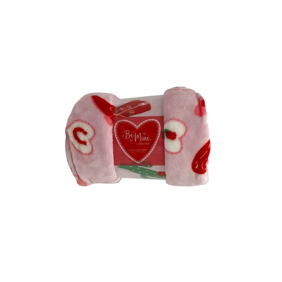 Crafted By Catherine Valentine's Day Plush Throw, Cowgirl Valentine, Standard Size, All Ages
