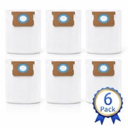 VDBS Standard Dust Bag,Compatible With Vacmaster 5-6 Gallon Wet/Dry Vacuum Cleaners,6 Pack