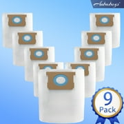 VDBS Standard Dust Bag,Compatible With Vacmaster 5-6 Gallon Wet/Dry Vacuum Cleaners,9 Pack