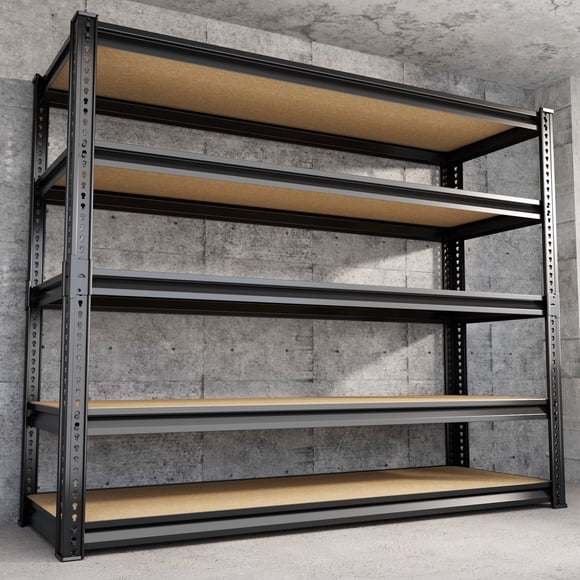 VDEVY 48"W Heavy Duty Shelving 3030LBS Metal Shelving Adjustable Garage Storage Industrial Shelf,48"W x 24"D x 72"H