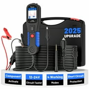 VDIAGTOOL V200 Automotive Power Probe Circuit Tester Kit Electrical Diagnostic Tool 12V / 24V Car Fuse Tester with 40F Cable Wire Tracer Blue