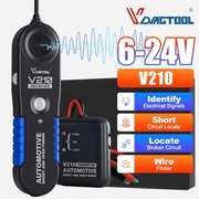VDIAGTOOL V210 Automotive Wire Tracer Open & Short Circuit Finder, DC 6 42V Cable Tracker with LED Probe & Buzzer, Battery Powered Electrical Tester
