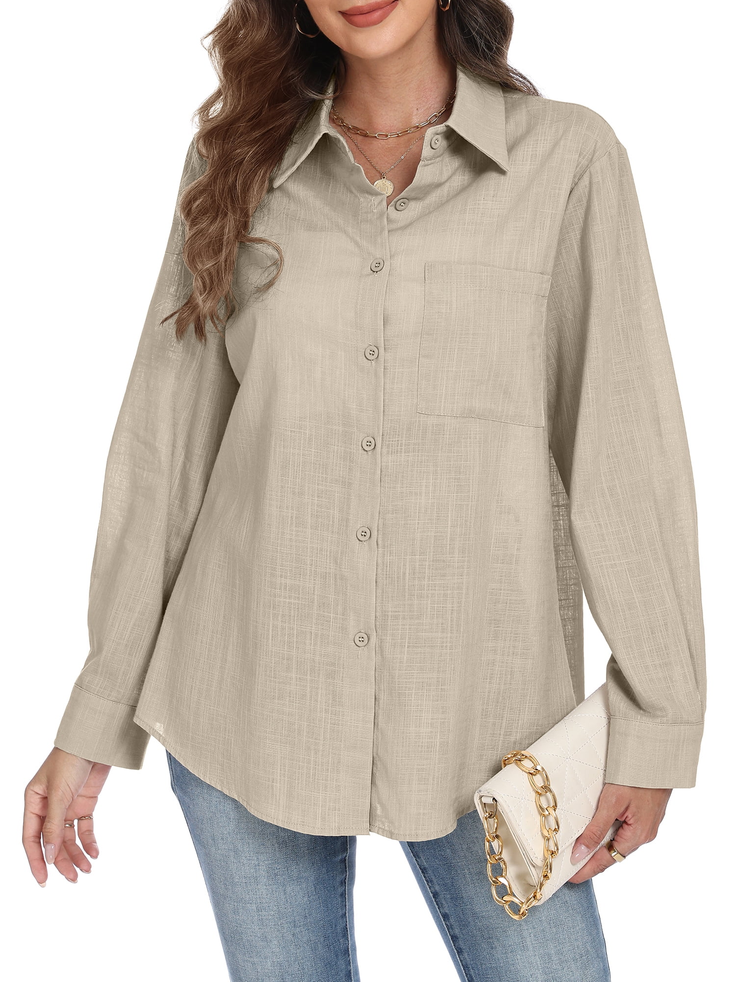 Women's Casual Button-Down Blouse | Long-Sleeve main image 1