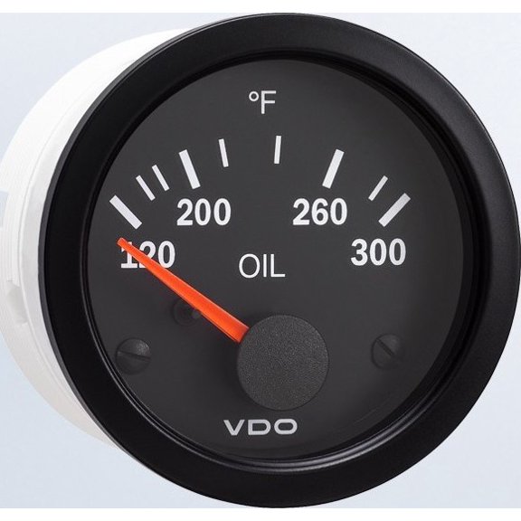 VDO 310-1062 Engine Temp  - 120F - 300F Metric Kit - Electronic - Vision Black
