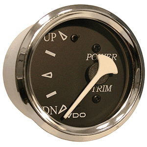 VDO Allentare Black Trim Gauge - For Use w/Mercury/Volvo/Yamaha 2001+ Engines - 12V - Chrome Bezel