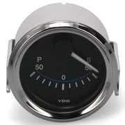 VDO Boat Rudder Angle Gauge 382503B | 2 Inch Silver Black