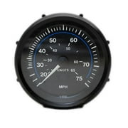 VDO Boat Speedometer 1 115 015 046A | 75 MPH 3 1/4 Inch Black
