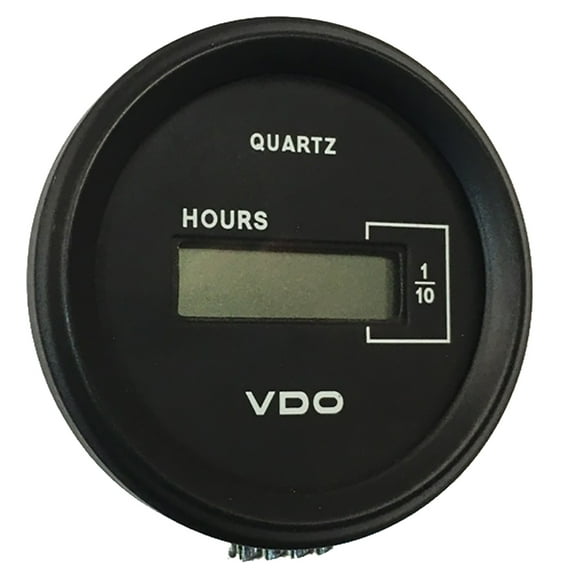 VDO Cockpit Marine 52mm (2-1/16") LCD Hourmeter - Black Dial/Chrome... [331-546]