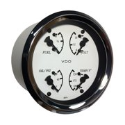 VDO Cockpit Marine 85mm 3-3/8" 4 in 1 Gauge - White Dial/Bezel [110-15800]