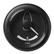 VDO Marine 2.06 in. 40 deg ViewLine Bezel Model Rudder Angle Gauge, Black - 8 to 32V
