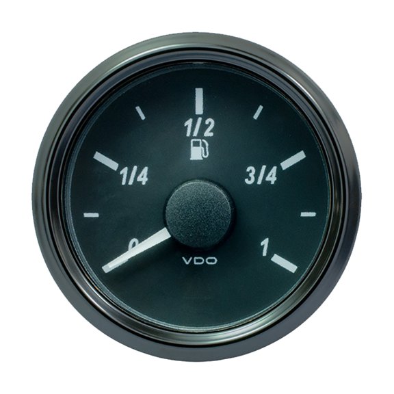 Vdo A2C3833100030 Singleviu 52mm [2-1/16"] Fuel Level Gauge - Euro - 3-180 Ohm