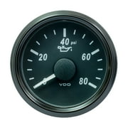 VDO SingleViu 52mm 2-1/16 Oil Pressure Gauge - 80 PSI - 240-33 Ohm [A2C3833230030]