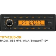 VDO TR7412UB-OR 12V Car Radio for European Cars with Bluetooth & Orange Display