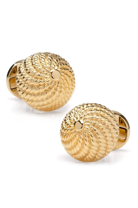 VDP 3D Colony Gold Stainless Cufflinks
