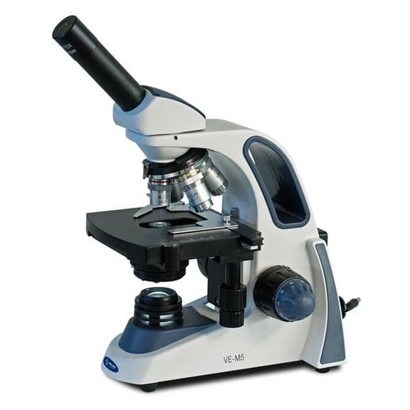 VE-M5 Biological Monocular Microscope w/ Quadruple Nose Piece