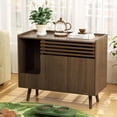 thumbnail image 1 of VEANERWOOD Cat Litter Box Enclosure Furniture,Multi-Functional Cat Washroom Bench With Cat Scratch Pad,Flip-Down Opening Litter Box Cabinet., 1 of 8