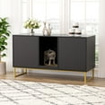 thumbnail image 1 of VEANERWOOD Cat Litter Box Enclosure with Hidden Entry and Two Cabinet Doors, Multi-Functional Cat Washroom, 1 of 9