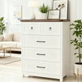 thumbnail image 1 of VEANERWOOD White Tall Dresser Wood 6 Drawer Dressers for Bedroom, Modern Wood Chest of Drawers with Metal Handle, Storage Cabinet for Living Room, Hallway, 1 of 7