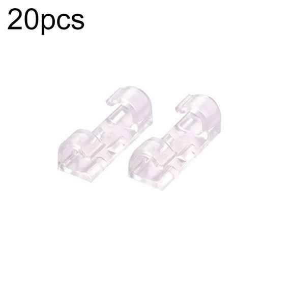 VEAREAR 20Pcs Self-adhesive Cable Clip Clamp Wire Buckle Line Fastener Organizer Fixer