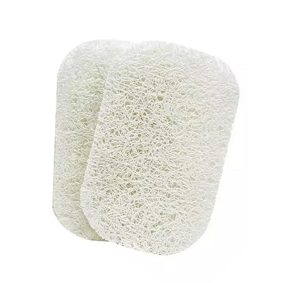 VEAREAR 2Pcs Kitchen Bathroom Anti-slip Mildew-proof PVC Soap Saver Holder Drain Pads