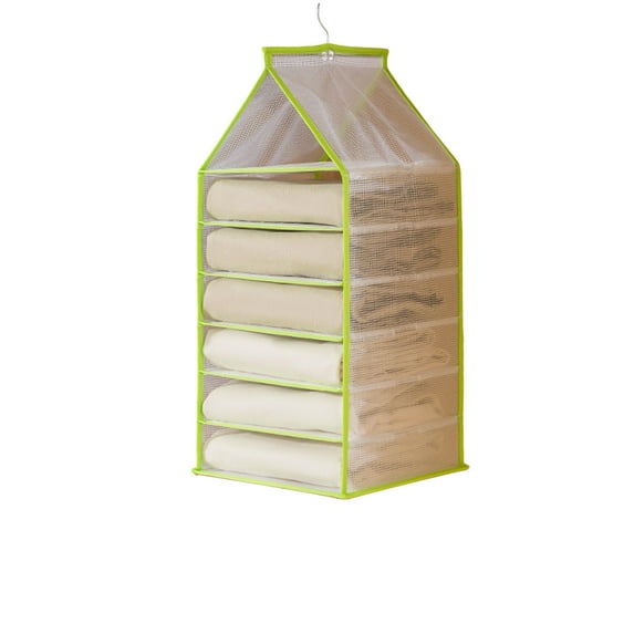 VEAREAR Hanging Storage Rack Multilayer Large Capacity Keep Neat Foldable 6/9/12 Grid Closet Clothes Underwear Organizer for Home
