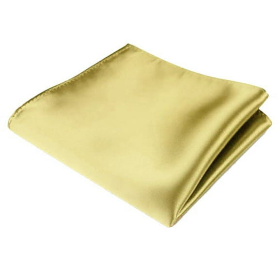 VEAREAR Men's Satin Solid Plain Color Handkerchief Hanky Pocket Square for Wedding Party