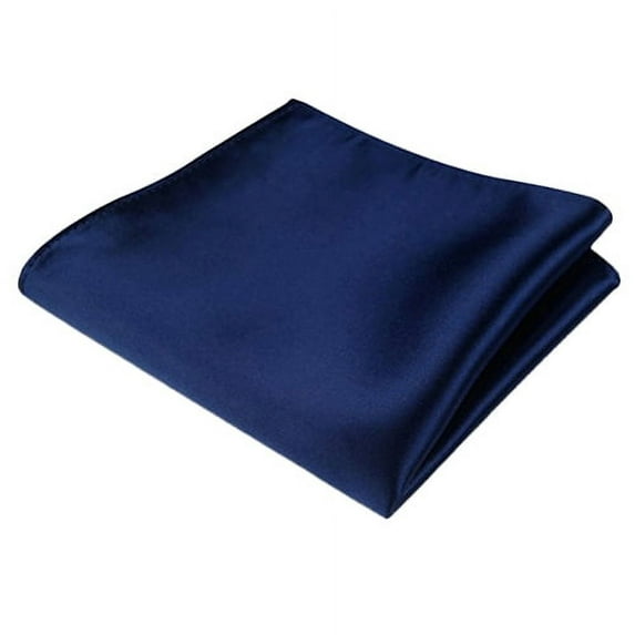 VEAREAR Men's Satin Solid Plain Color Handkerchief Hanky Pocket Square for Wedding Party