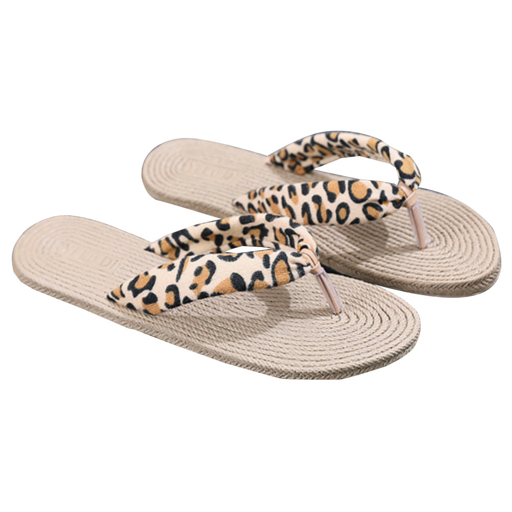 VEAREAR New product introduction，Women Shoes Summer Floral Flip Flops Beach  Sandals Anti-slip Thongs Slippers 