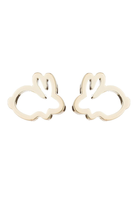 Sweet Hollow Rabbit Ear Studs Bunny Earrings Women Party Jewelry Easter Gift
