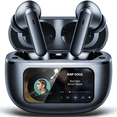 thumbnail image 1 of VEAT00L Active Noise Cancelling Wireless Earbuds with Smart Touch Screen, HiFi Stereo Sound, ENC Clear Call Ear Buds, 80H Playtime, IPX7 Waterproof, Transparency Mode，5 EQ for iOS Android, 1 of 9